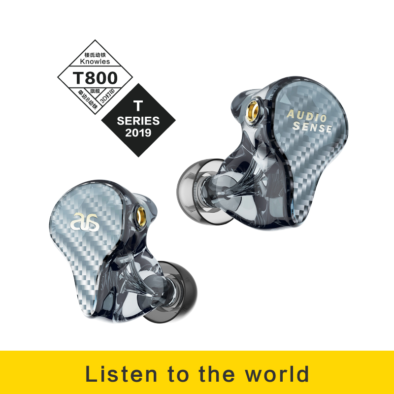 In Ear Monitor Iem - AUDIOSENSE T800 Knowles 8 Balanced Armature