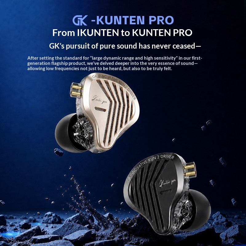 In-Stock Gk Kunten Pro Hifi In - Audiophile Headphone Wired review and price