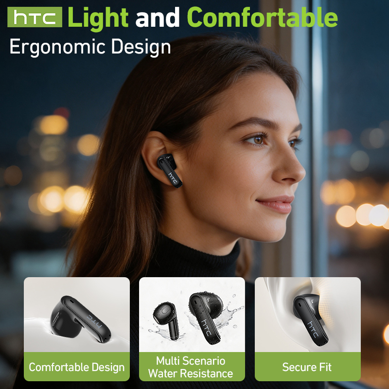 HTC NE94 Gaming TWS Earphones  - Wireless Earbuds Tws review and price