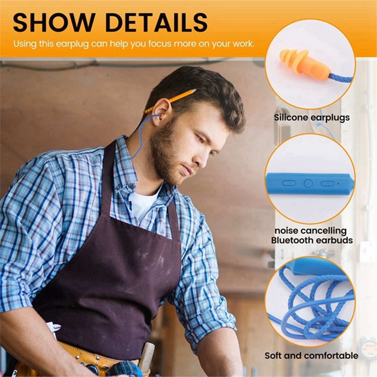 (A43I] Bluetooth Ear Plugs Hea - Bluetooth Headset On Ear review and price