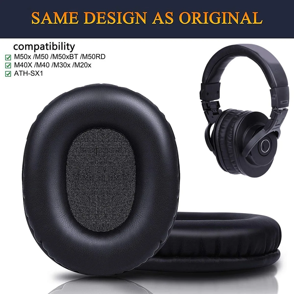 M50X Replacement Earpads Compa - Audio Technica Headphone Ath-M20X review and price